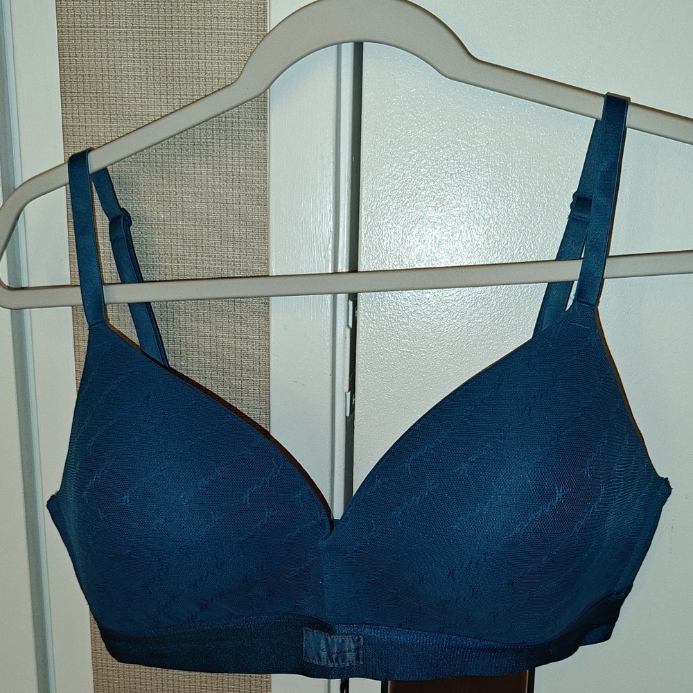 38C Victoria Secret PINK Teal Wireless Bra